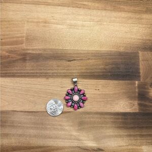 Pink Opal & Pink Conch Pendant